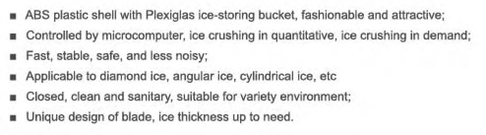 ICE-CRUSHING MACHINE SERIES